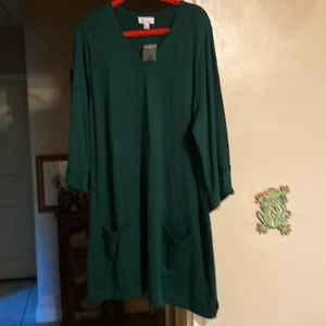 Tunic top green new